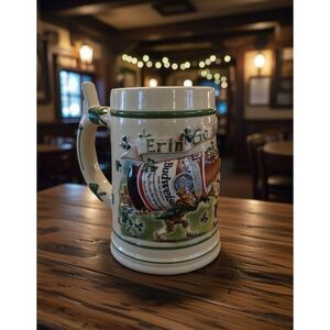 1998 Budweiser St. Patrick's Day "Erin Go Budweiser" Stein Mint Condition